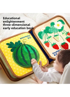 Generic Tear Tear Book Tail Cloth Book Tear Not Tear Book Quiet Book Bite Hand Tear Book Early Education Cognitive Toys-Color:Tear-off Cloth Book  - Image 2
