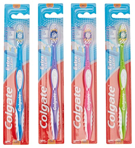 Colgate Extra Clean Full Head Toothbrush Soft Assorted Colors Pack of 12
