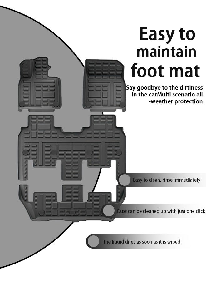 السيارات وسادة القدم ينطبق على القطب الحجر 01 سيارة وسادة القدم ، 2023 نموذج وسادة القدم ، 7 مقاعد ، طبقة مزدوجة ، الراقية ، وحماية البيئة ، وسهلة التنظيف . - Image 3