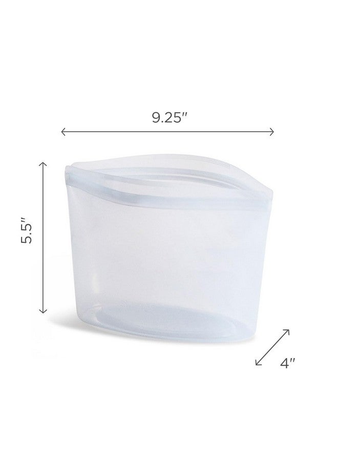Stasher Premium Silicone Reusable Food Storage Bowl, Clear, Microwave, Sous Vide, Dishwasher, Oven and Freezer Safe, BPA Free, Leak-free, Eco-friendly, 4-Cup Bowl - Image 5