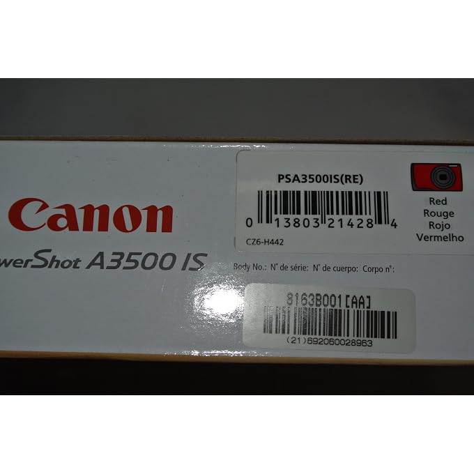 Canon PowerShot A3500 IS 16MP Digital Camera with 5x Optical Image Stabilized Zoom, 3.0-Inch LCD (Red) - Image 2