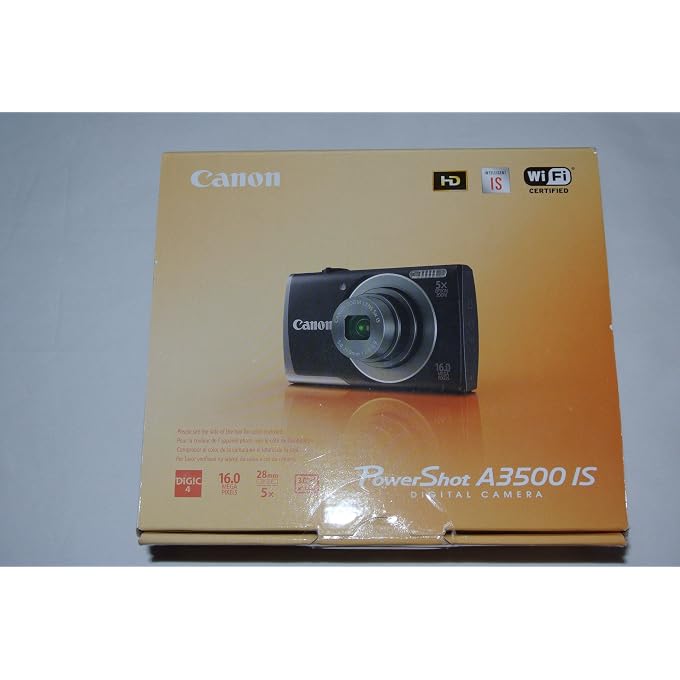 Canon PowerShot A3500 IS 16MP Digital Camera with 5x Optical Image Stabilized Zoom, 3.0-Inch LCD (Red) - Image 1