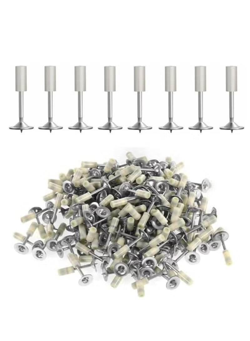 100pcs 7.3mm Nails for Concrete Nail Gun, Round Nails Wall Fastening Tool, for Ceiling Cable Ducts Fixed Slotting Device Repair Tool Home DIY Nail Gun Accessories - Image 1