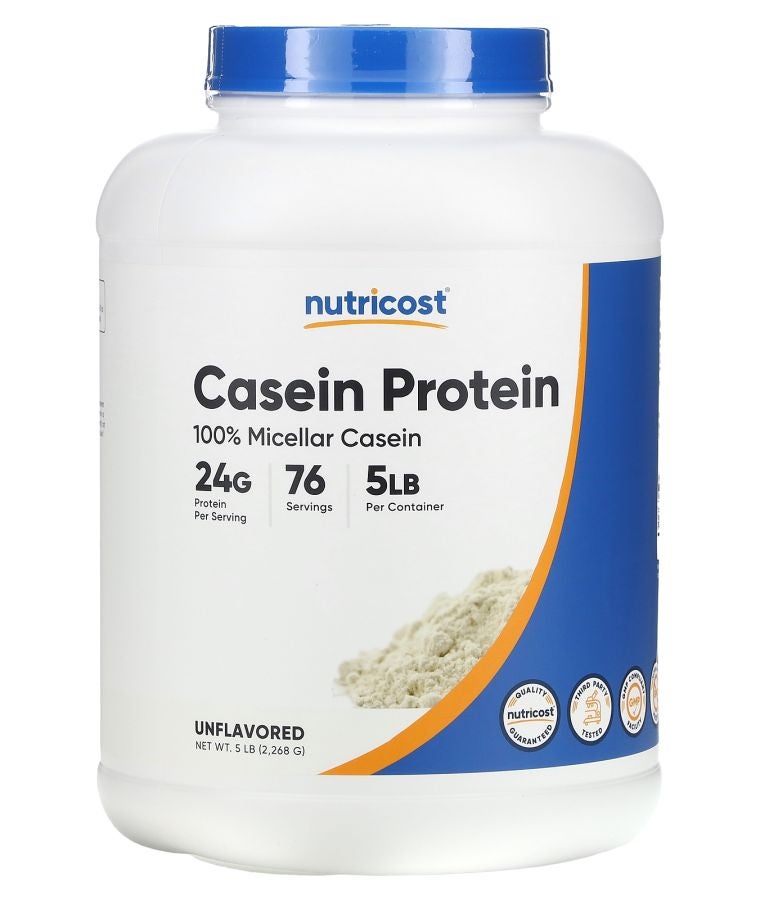 Nutricost Casein Protein Unflavored 5 lb (2268 g)