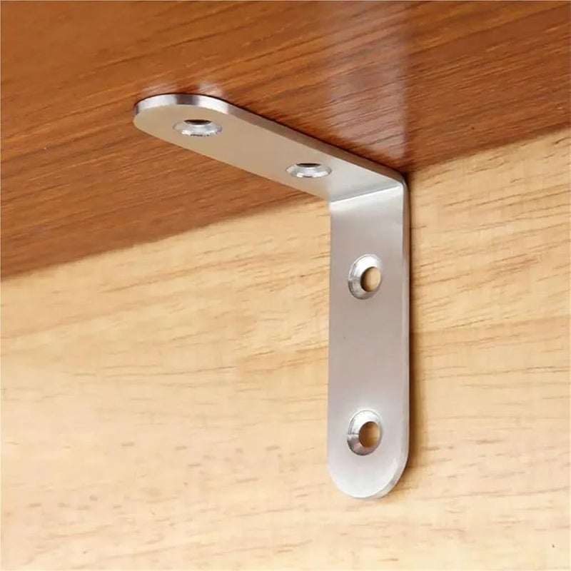 Stainless Steel L Shape Corner Brace Joint 30x30x40mm Furniture Fastener Angle Bracket - Image 4