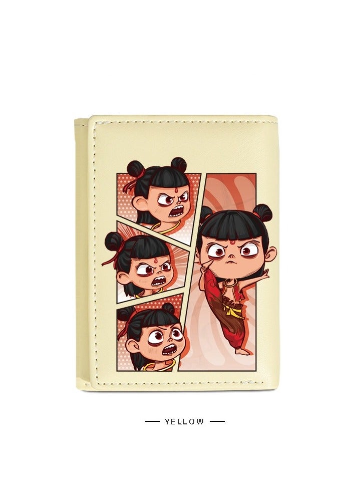 KUYING Nezha Short Wallet PU Student Wallet 