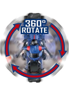 Apexma 2.4ghz Remote Control Rechargeable 1:10 Scale Acrobat Motorcycle - 360° Rotating Acrobat Motor - Full Function Acrobat Stunt Vehicle  - Image 4
