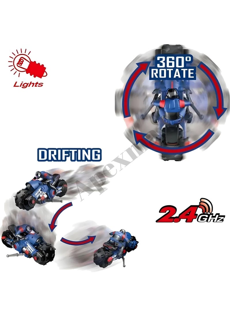 2.4ghz Remote Control Rechargeable 1:10 Scale Acrobat Motorcycle - 360° Rotating Acrobat Motor - Full Function Acrobat Stunt Vehicle - pzsku/Z10B8CE3429BC1DBF6452Z/45/_/1740644833/407ab740-9a51-4899-baaa-5d7abd7433b4