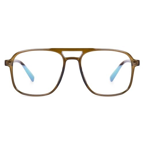 Peter Jones Green Square Unisex Large Anti Glare/UV Protected Computer/Gaming Glasses (20001GR) - Image 5