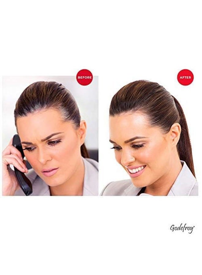 Godefroy Hair Color Kit for Spot Coloring, Covers Up Gray Hairs, Medium Brown, 4-Application Kit - Image 2