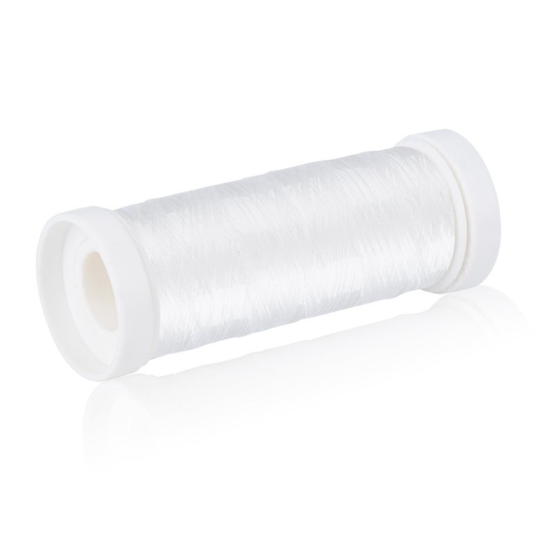 Simthread Clear Invisible Nylon Sewing Thread Monofilament 500M Thickness 01mm for Sewing Beading and Hanging Decorations