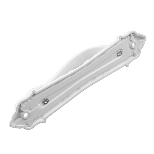 Chinflly Sliding Door Handle Retro White French Barn Door Handles Metal Door Pulls with Screws for Cabinet Drawer Closet Garage - Image 3