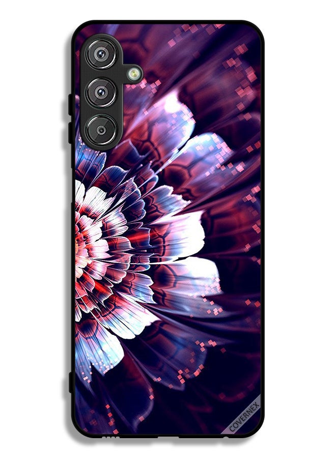 Covernex Samsung Galaxy F15 5G Protective Case Cover Reflected Big Flower On Left Side - Image 1