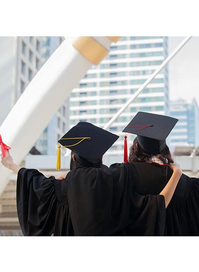 Premium Graduation Cap with Gold Tassel Classic Academic Design for School and University Ceremonies - Image 4