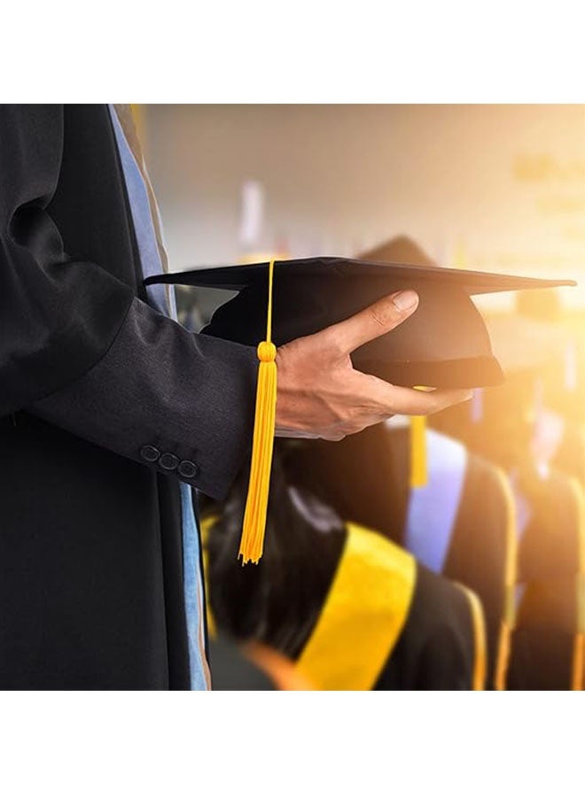 Premium Graduation Cap with Gold Tassel Classic Academic Design for School and University Ceremonies - Image 3
