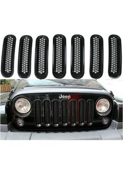 Generic Jeep Wrangler Black Front Grill Mesh Grille Insert Kit  - Image 1