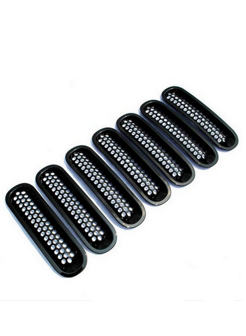 Jeep Wrangler Black Front Grill Mesh Grille Insert Kit - Image 3