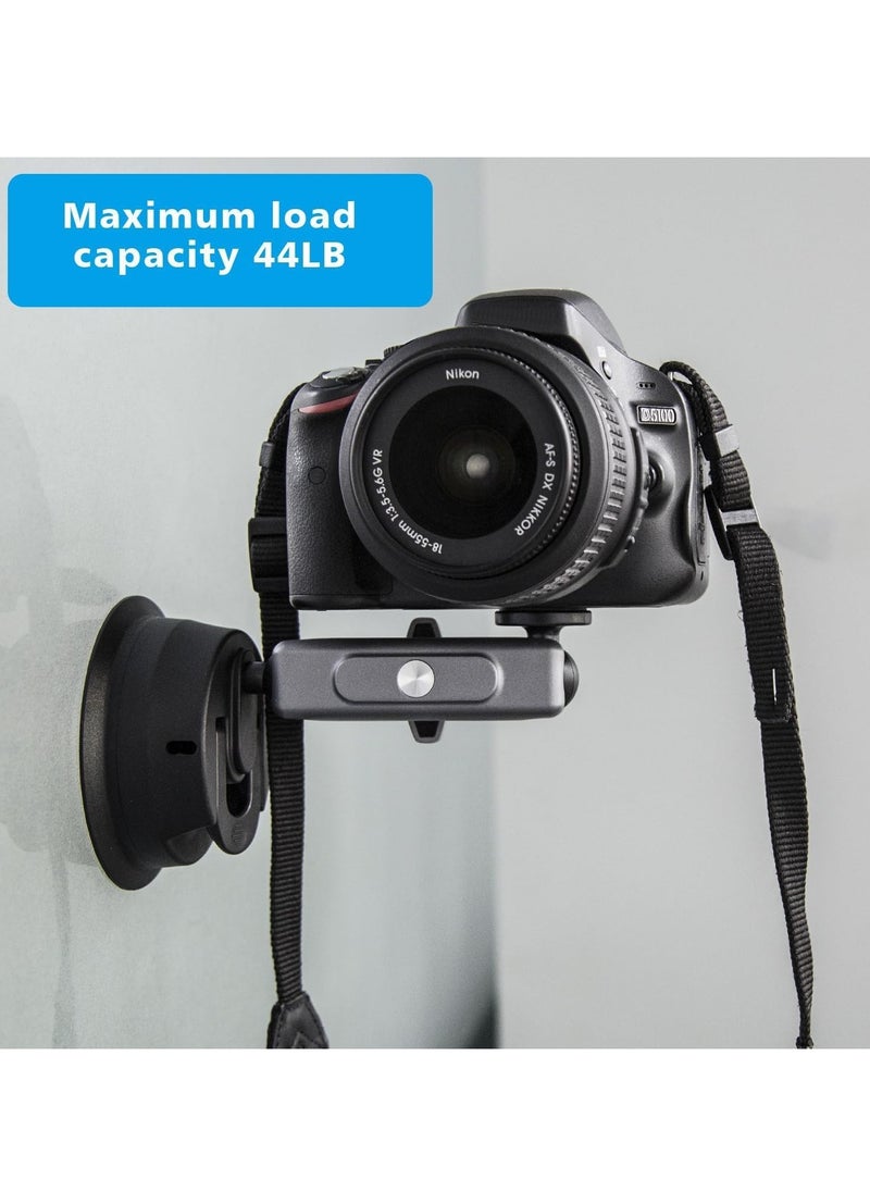 Excefore Suction Cup Mount for Phone Car Windshield Dashboard Universal Mounts and Camera Mount Car Comaptible iPhone, Gopro, Canon, Nikon, Sony and Most Cameras Or Phone  - Image 4