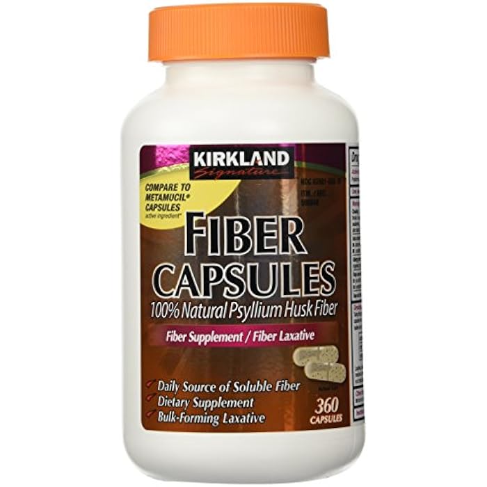 Kirkland Signature Kirkland Fiber Capsules, 2 Pack (360 Capsules Each)