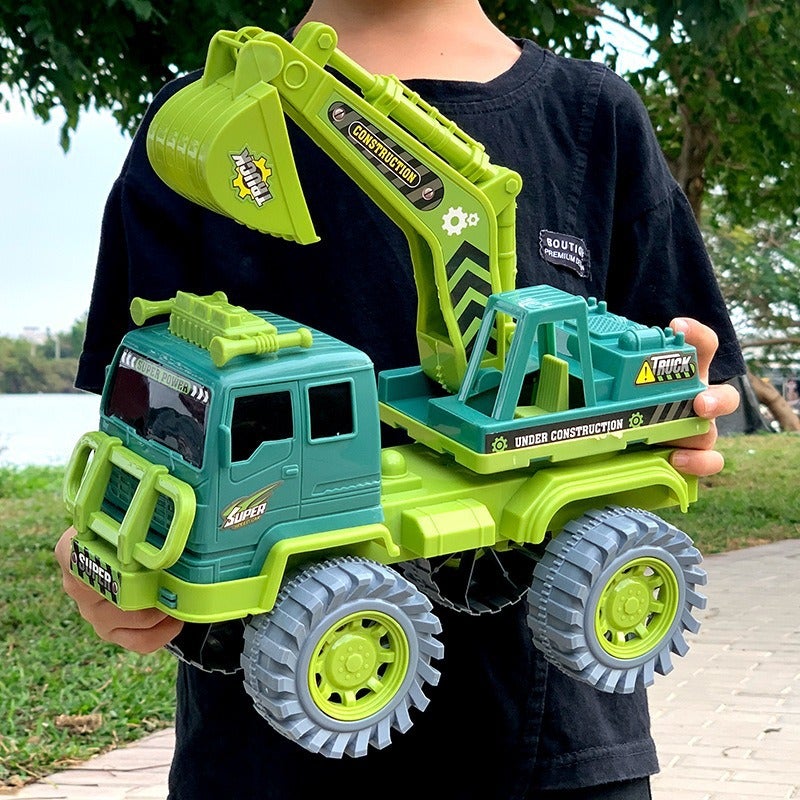 Children'S Large Simulation Engineering Car Digger Mixer Dumper Boy Beach Drop-Resistant Toy Car Stall - Image 4