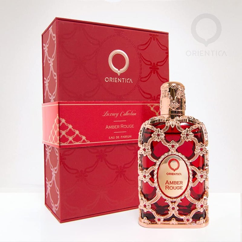 Orientica مجموعة أورينتيكا الفاخرة عطر العنبر الأحمر - خشبي، عنبر، زعفران، برالين، ياسمين، برتقال، طحلب البلوط، عشب البحر - عطر عربي للرجال والنساء - 2.7 أونصة / 80 مل - Image 5