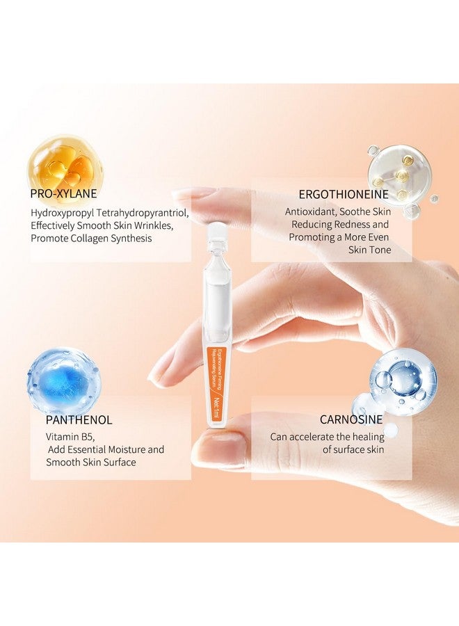 BACHERI Ergothioneine Firming Rejuvenating Ampoules Serum - Hydrating and Repairing Formula with Pro-Xylane, Centella Asiatica Extract, and Vitamin B5 for Various Skin Types, 15 Pcs/Box - Image 4