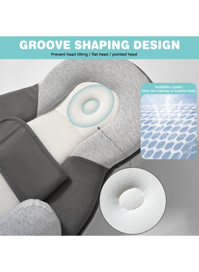 DMG TECH Baby Lounger Pillow for Infant Support Cushion Reflux Breastfeeding Pillow, Bottle Feeding, Tummy Time - Image 5