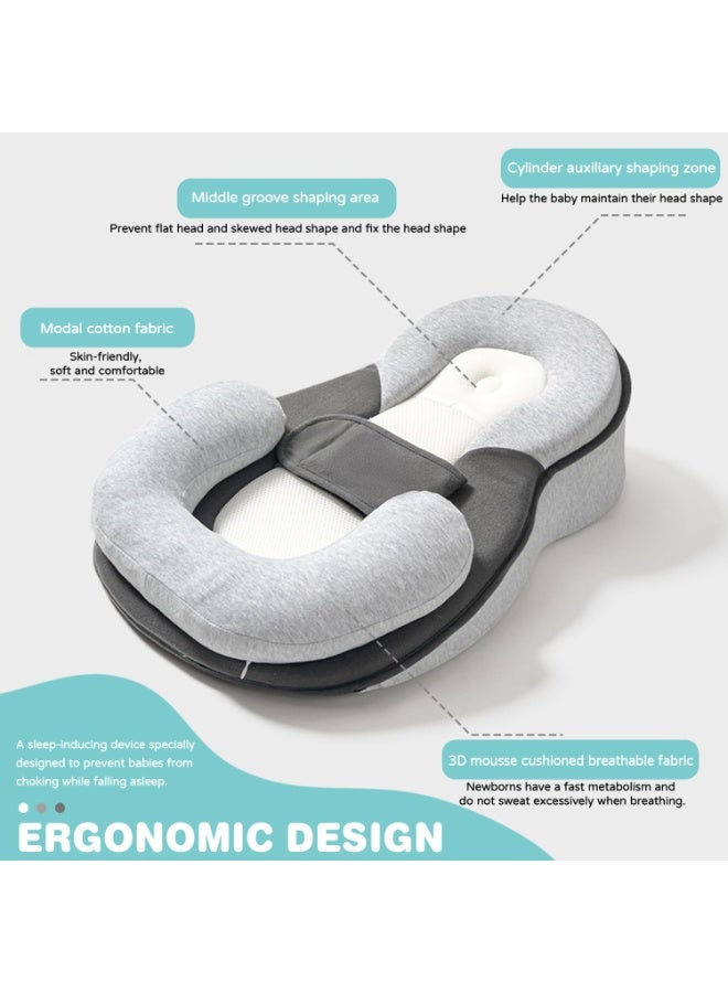 DMG TECH Baby Lounger Pillow for Infant Support Cushion Reflux Breastfeeding Pillow, Bottle Feeding, Tummy Time - Image 4
