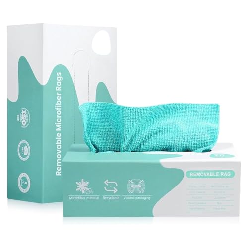 Voroly Microfiber Cleaning Cloth - 20 PCS Reusable Cloth Wipes for Home Kitchen & Office | Strong Absorbent Cleaning Cloth with Dispenser Box - Image 1