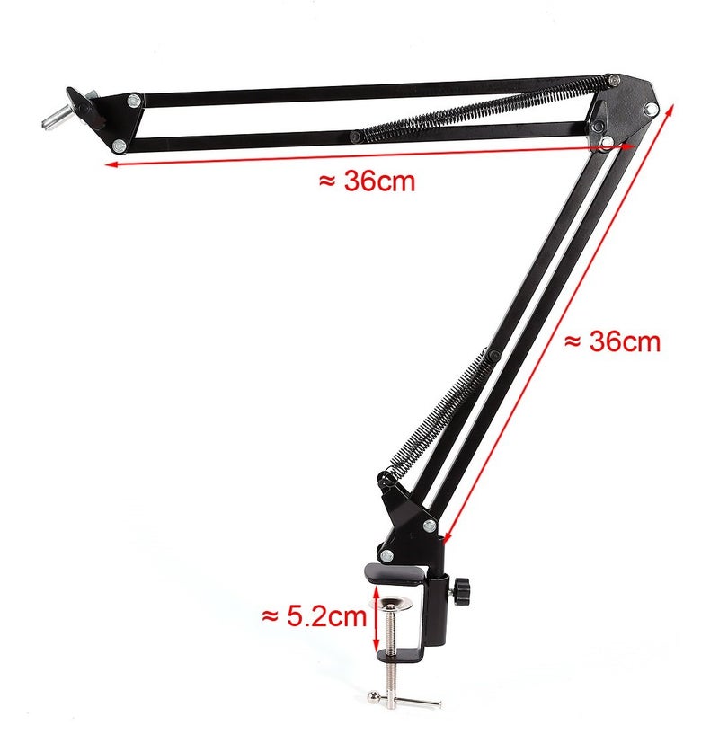 AceTaken Desk Clamp Mount Suspension Boom Scissor Arm Tripod Stand Holder Compatible with Logitech C920 C925e C922 C930 StreamCam C615; Brio 4K,MX brio 4K, Brio 500 webcams - Image 3