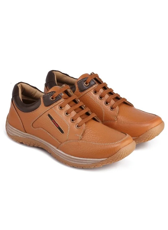 Red Chief Elephant Tan Low Ankle Lace Up Casual Shoe - Rc3520 107