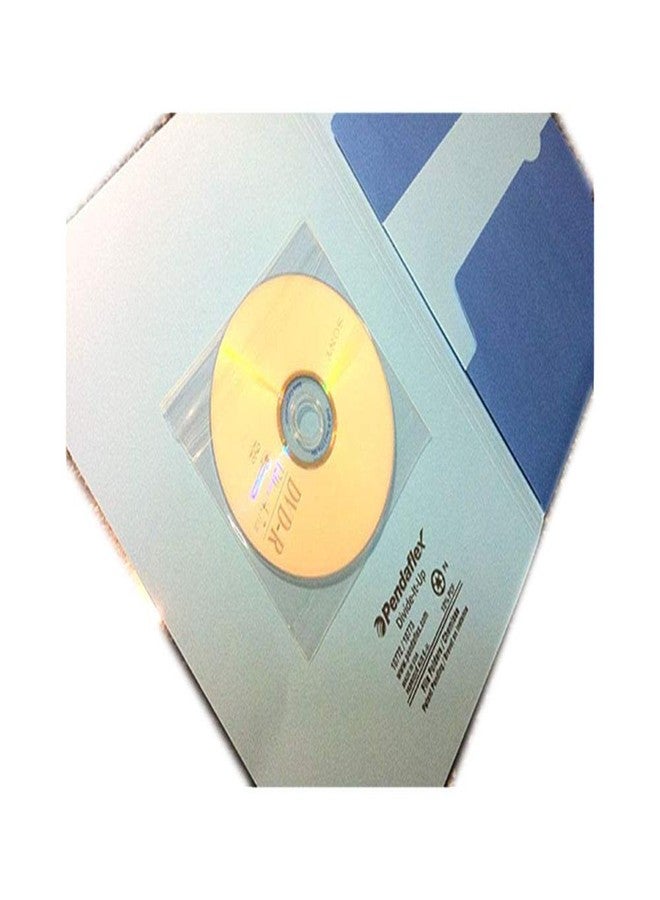 UNIQUEPACKING 100 Pcs Clear Adhesive Backed CD, DVD Sleeves for Magazines Books Binders File Folders - Image 1