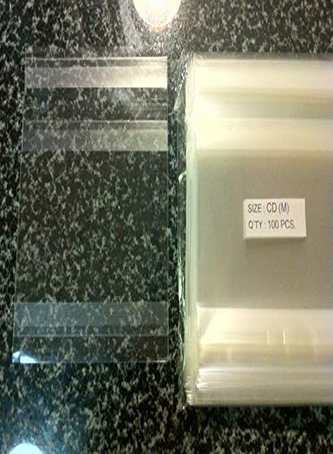 UNIQUEPACKING 100 Pcs Clear Adhesive Backed CD, DVD Sleeves for Magazines Books Binders File Folders - Image 3