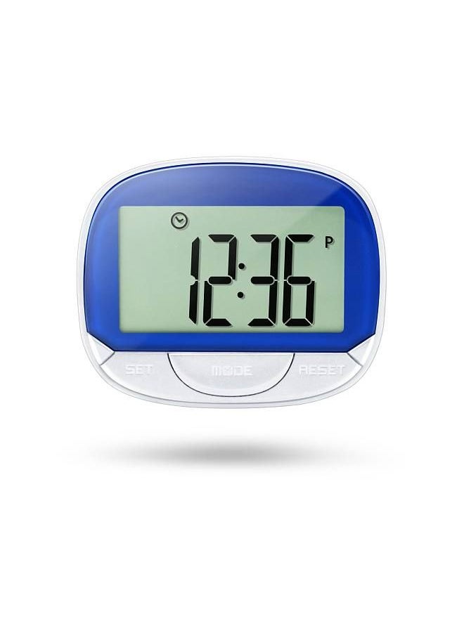 Multi-functional Step Counter 3D Pedometer with Clip for Fitness Tracker for Tracking Steps / Walking Distance / Calories Portable Fitness Monitor with Clock Function