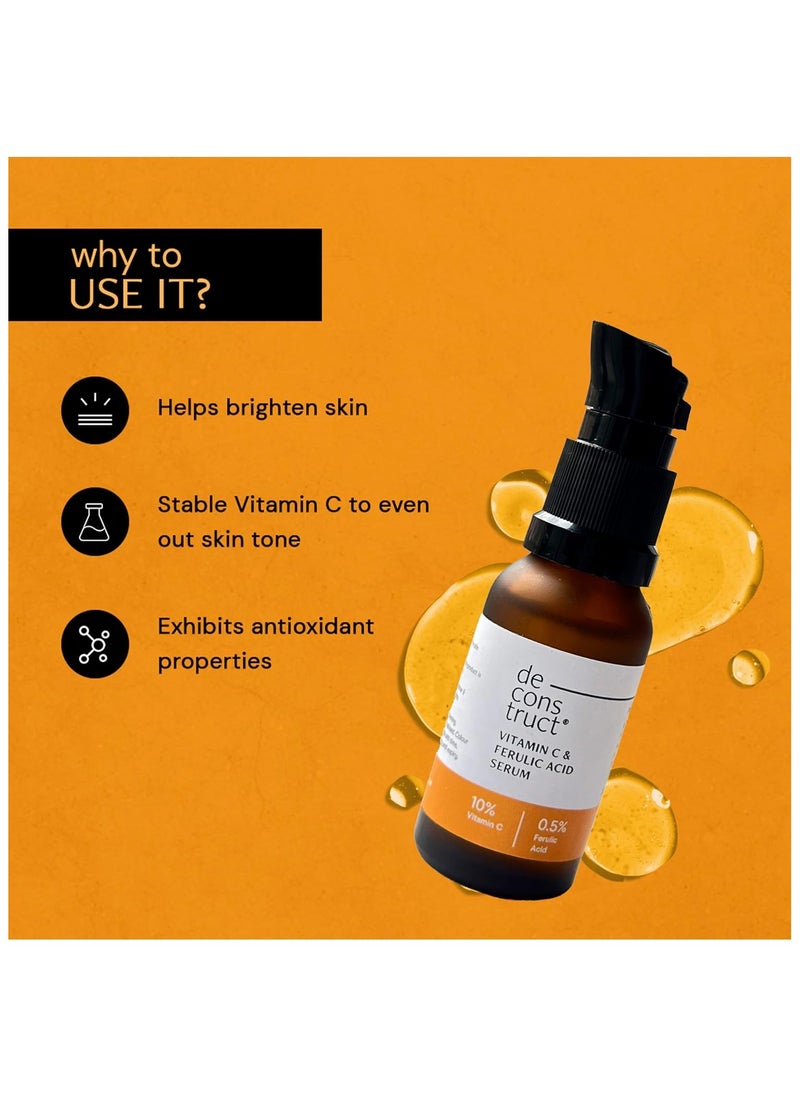 Deconstruct - 10% Non-Irritating Vitamin C Face Serum For Glowing Skin, 20ml - Image 1