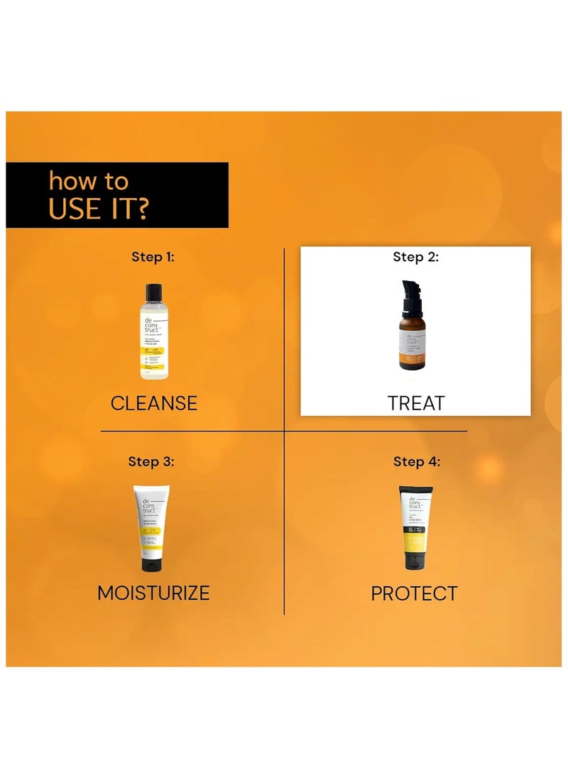 Deconstruct - 10% Non-Irritating Vitamin C Face Serum For Glowing Skin, 20ml - Image 1