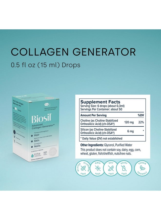 BIOSIL Biosil Collagen Generator - 0.5 fl oz Drops - With Patented ch-OSA Complex - Generates & Protects Your Own Collagen - GMO Free - 30-Day Supply - Image 3