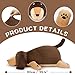 Tezituor Giant Dachshund Plush Pillow 355 Soft Weiner Dog Stuffed Animal Hugging Dog Body Pillow Plushies for Kids Adults Christmas Birthday Gifts - Image 4