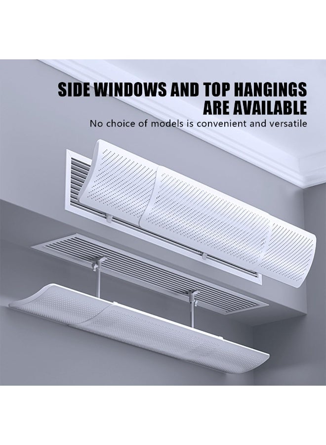 Meishida Central Air Conditioner Deflector, Adjustable AC Air Flow Deflector, Anti-direct Blowing Windshield Baffles for Home & Office, Retractable Windproof Baffle, Universal Air Conditioner (58.5-95.5cm) - Image 5