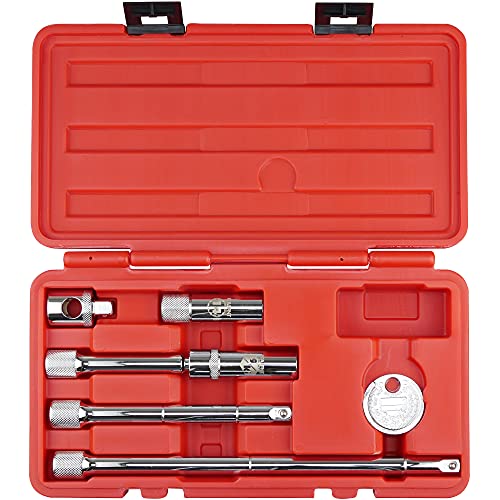 KAIFNT K202 Spark Plug Tool Set, Magnetic 9/16" Swivel & 14mm Thin Wall Sockets, 3/8-Inch Drive, 6-Piece - Image 4