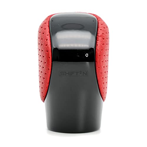 SHIFTIN Gear Shift Knob Shifter for Lexus ES GS GX is NX RC RX 200t 300 350 3450h 450hL 350L (Circuit Red Leather/Piano Black) - Image 2