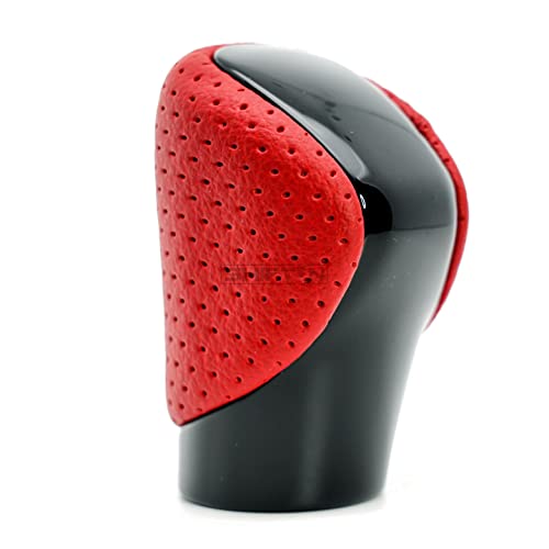 SHIFTIN Gear Shift Knob Shifter for Lexus ES GS GX is NX RC RX 200t 300 350 3450h 450hL 350L (Circuit Red Leather/Piano Black) - Image 4