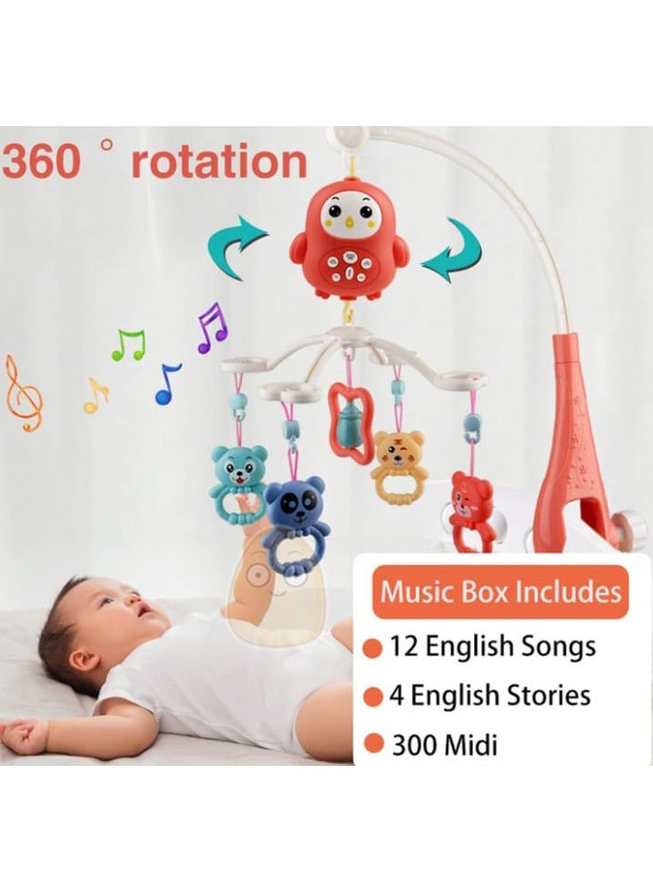 Baby crib mobile toy with a bell to decorate the crib and create a fun atmosphere. - Image 2