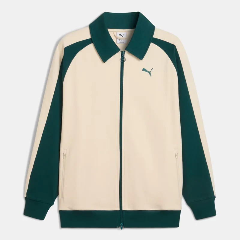 PUMA Kids' T7 Wing Collar Jacquard Track Jacket