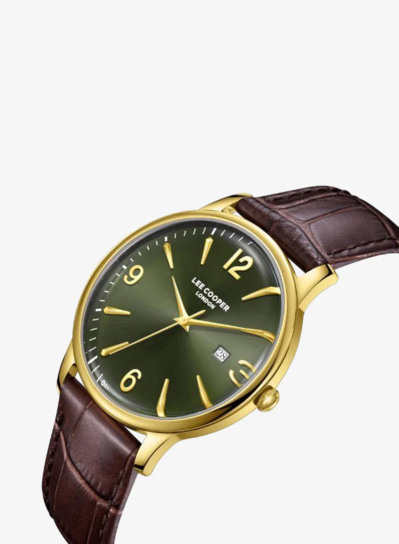 Lee Cooper Men's Leather 3H Watch LC08379.172 - 40 mm