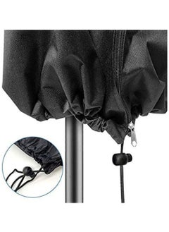 Generic Protective Parasol Cover with Rod, Cantilever Parasol Protective Cover 2 to 4 m Large Umbrella Cover Weatherproof UV Anti Windproof and Snow Safe Outdoor for Cantilever Parasol  - Image 4