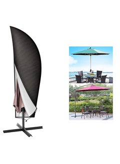 Generic Protective Parasol Cover with Rod, Cantilever Parasol Protective Cover 2 to 4 m Large Umbrella Cover Weatherproof UV Anti Windproof and Snow Safe Outdoor for Cantilever Parasol  - Image 1