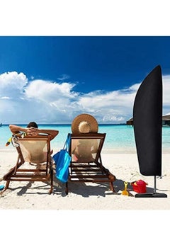 Generic Protective Parasol Cover with Rod, Cantilever Parasol Protective Cover 2 to 4 m Large Umbrella Cover Weatherproof UV Anti Windproof and Snow Safe Outdoor for Cantilever Parasol  - Image 2