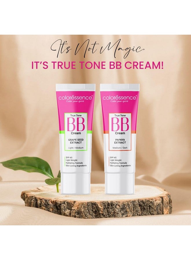 كالرسينس كريم بي بي ترو تون بخلاصة البابايا | كريم بي بي طبيعي للوجه لإشراقة طبيعية | كريم أساس بي بي للاستخدام اليومي | خفيف الوزن وغير دهني ومرطب | ظلال مستخلص بذور العنب لجميع أنواع البشرة - Image 2