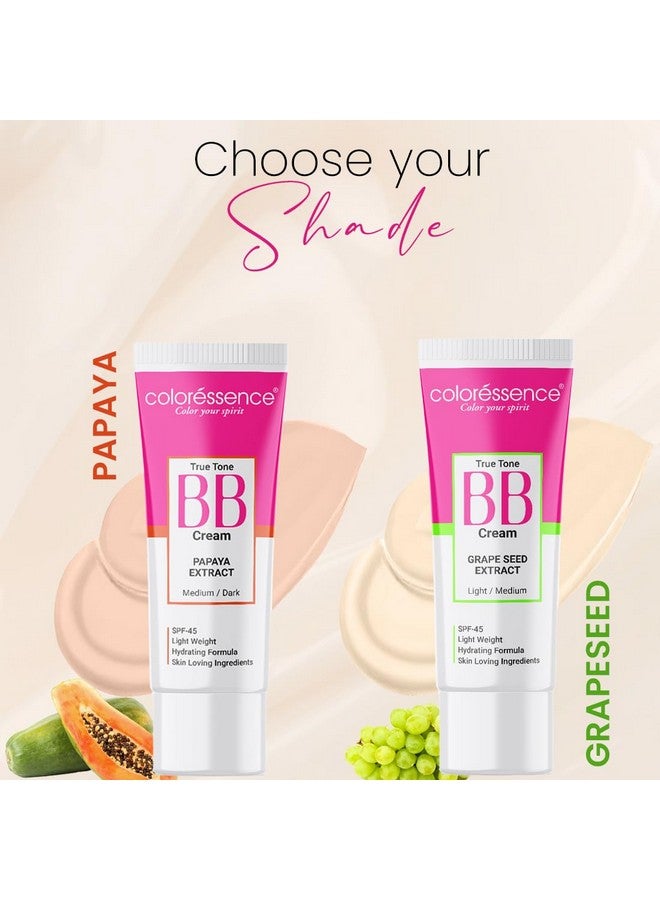 كالرسينس كريم بي بي ترو تون بخلاصة البابايا | كريم بي بي طبيعي للوجه لإشراقة طبيعية | كريم أساس بي بي للاستخدام اليومي | خفيف الوزن وغير دهني ومرطب | ظلال مستخلص بذور العنب لجميع أنواع البشرة - Image 4